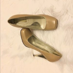 CATHERINE MALANDRINO SQUARE TOE HEEL 39.5(8.5)